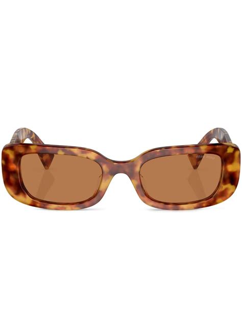 Miu Miu Eyewear Tortoiseshell rectangle.